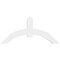 Ekena Millwork Archdale Architectural Grade PVC Gable Bracket, 60"W x 27 1/2"H x 4"D x 6"F, 11/12 Pitch GBP060X28X0406ARC00 - alternate 3
